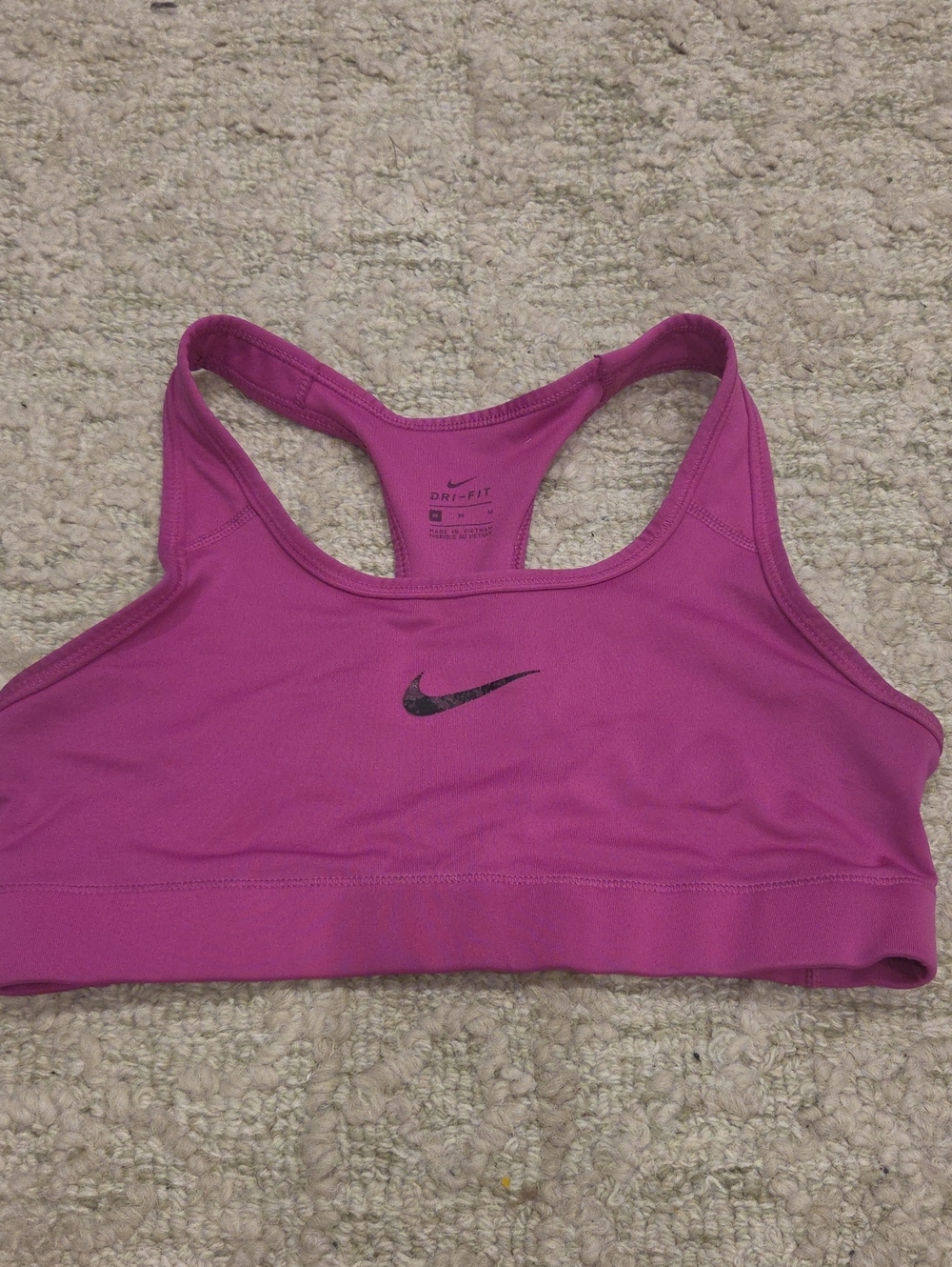 Nike Pink Dri-FIT Racerback Sports Bra